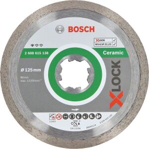 Bosch X-LOCK 125 mm Standard Seri Seramik Kesme Diski 2608615138