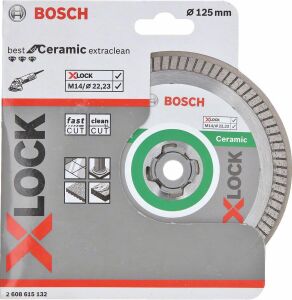 Bosch X-LOCK 125 mm Seramik Kesme Diski Extra Temiz 2608615132 Best Serisi