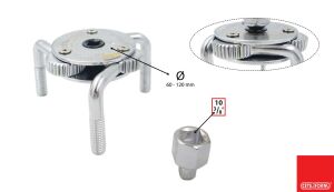 Ceta Form Ø 60 - 120 mm 3 Kollu Yağ Filtre Anahtarı (Ticari Araçlar için) N14-071