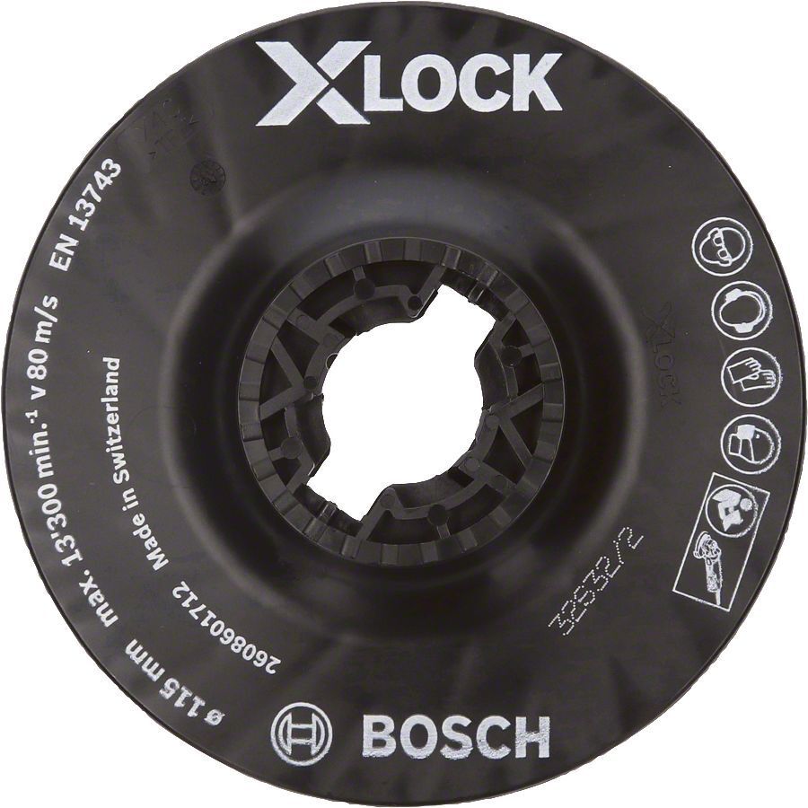 Bosch X-LOCK 115 mm Fiber Disk Orta Sertlikte Taban 2608601712