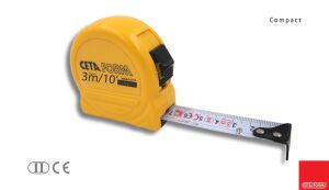 CETA FORM Şerit Metre (Inch/Metrik) 3 mt-10 ft 16 mm P05A-0316