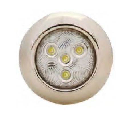 Krom Spot 12 V Gün Işığı 4 Ledli