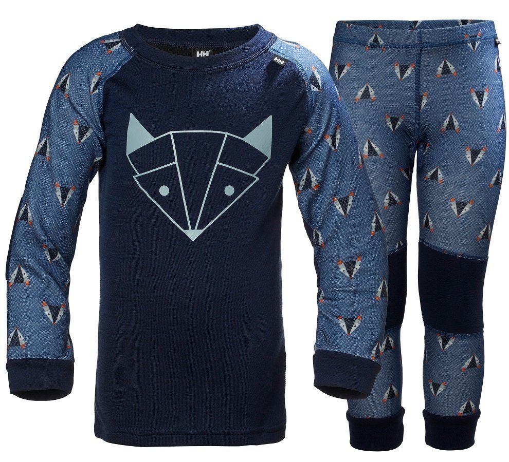 K HH LIFA MERINO ÇOCUK TERMAL SET Blue Horizon