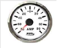 AMPERMETRE 12V/24V BEYAZ 52mm