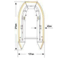 Hercules Pro , Alüminyum Tabanlı Bot 270AL/D 270x137 cm