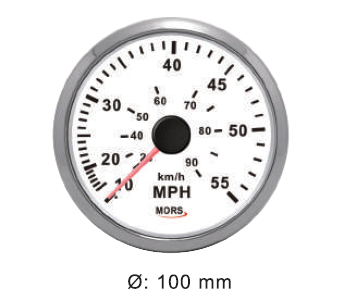 SÜRAT GÖSTERGESİ 12-24V 55 MPH BEYAZ