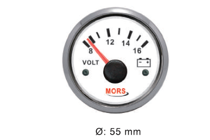 VOLTMETRE 12 V BEYAZ