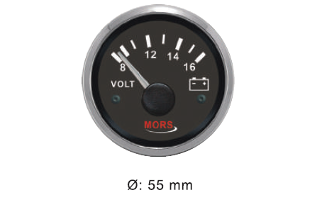 VOLTMETRE 24 V SİYAH