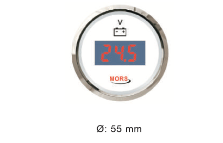 DİJİTAL VOLTMETRE 12/24V BEYAZ