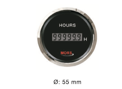 DİJİTAL MOTOR ZAMAN SAATİ 12/24V SİYAH