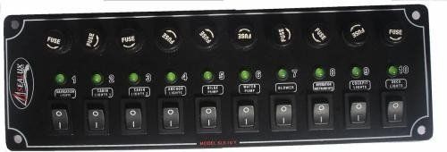 6 ANAHTARLI YATAY SWITCH PANEL 170x80 MM