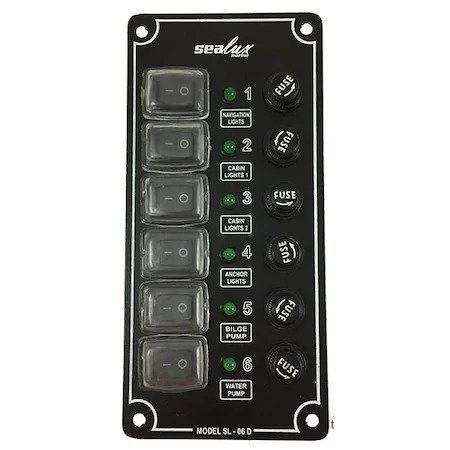 3 ANAHTARLI İZOLELİ DİKEY SWITCH PANEL 80x100 MM