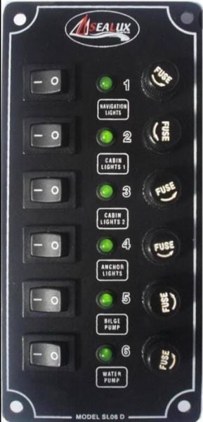 4 ANAHTARLI DİKEY SWITCH PANEL 80x120 MM