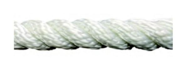 Polyester Halat 3 Kollu Beyaz 24 mm 437 gr/m