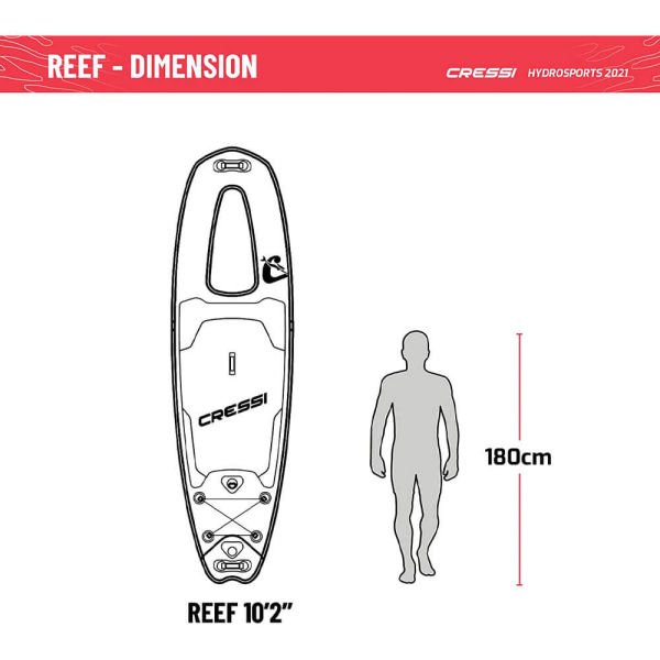 Cressi Reef Window Şişirilebilir Stand Up Paddle (I-SUP)
