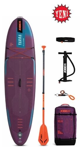 JOBE Yarra Sup Board 10.6 Seti Mor 320 x 81 x 15 cm, 9 Kg Taşıma Kapasitesi: 140 Kg
