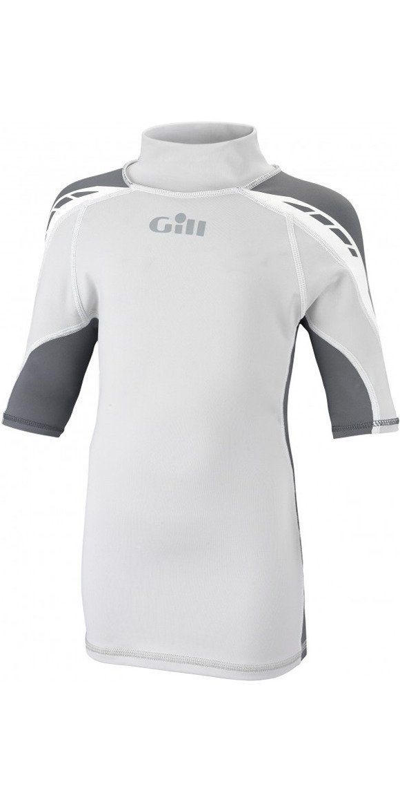 ÇOCUK SPORT UV RASH VEST Silver Grey/Asphalt