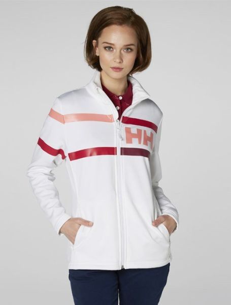 HH W GRAPHIC FLEECE JACKET White Plum