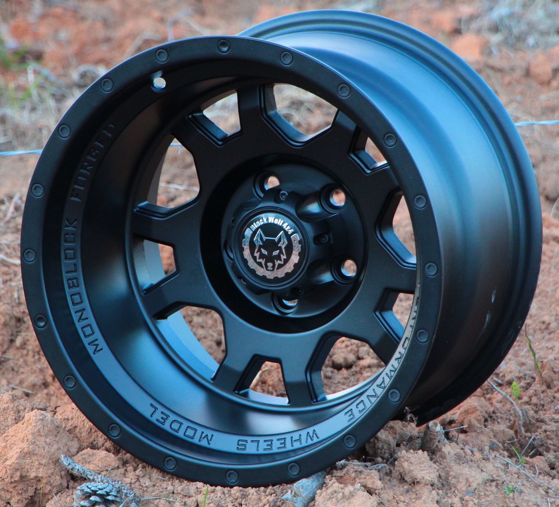 Black Wolf 5815  15X10 5X114.3 ET-44 Matt Black