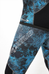 İmrozsub (Heiwa) Octopus Blue Lycra Camu 7,00 mm Dalış Elbisesi