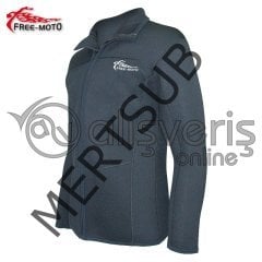 Freemoto Neopren Polo Mont Siyah