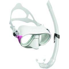 Cressi Calibro Maske Corsica Şnorkel Seti-Beyaz