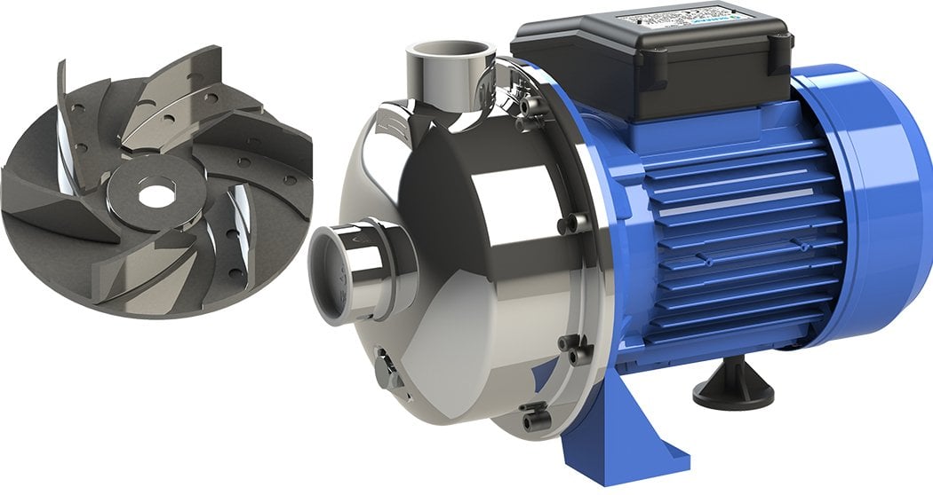 Sumak SMINOX/A-100/XT AISI 316 INOX Paslanmaz Santrifüj Pompa Trifaze 380V 1HP