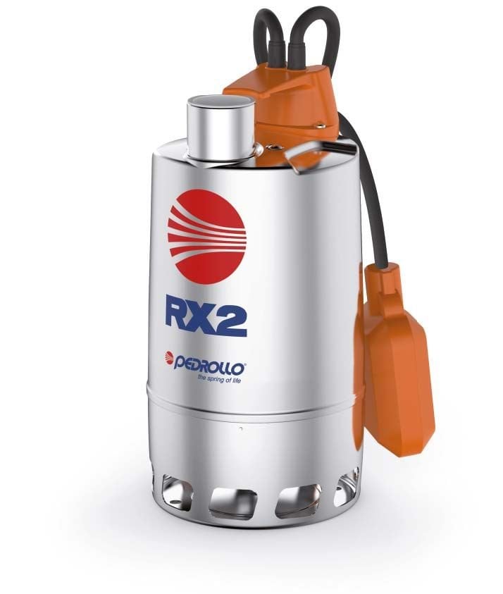 Pedrollo RXm 5/40 Flatörlü Full Paslanmaz Drenaj Dalgıç Pompalar Monofaze (220V) 13 mss 22.8 m³/h