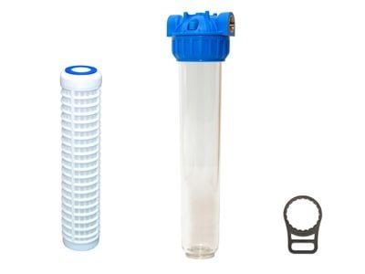 Aquafer 20 inç Yıkanabilir Su Filtresi 3/4 inc 100 Mikron