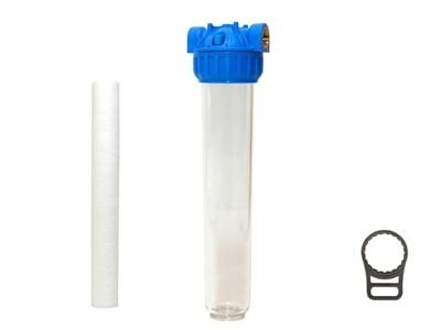 Aquafer 20 inç Spun Su Filtresi 3/4 inc 20 Mikron Sediment