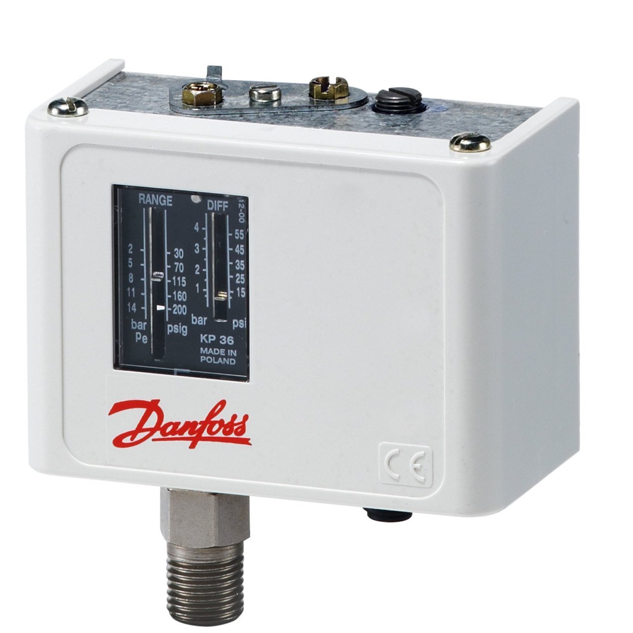 Danfoss 060-110866 KP36 2/14 Bar Presostat Basınç Şalteri 1/4'' Bağlantı (Basınç kontrol cihazı)