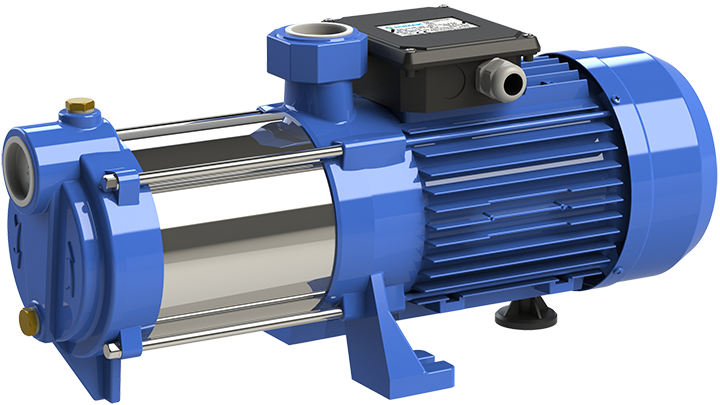 Sumak SYMT 12-220/4 Yatay Milli Kademeli Pompa Trifaze (380V) 2.2HP
