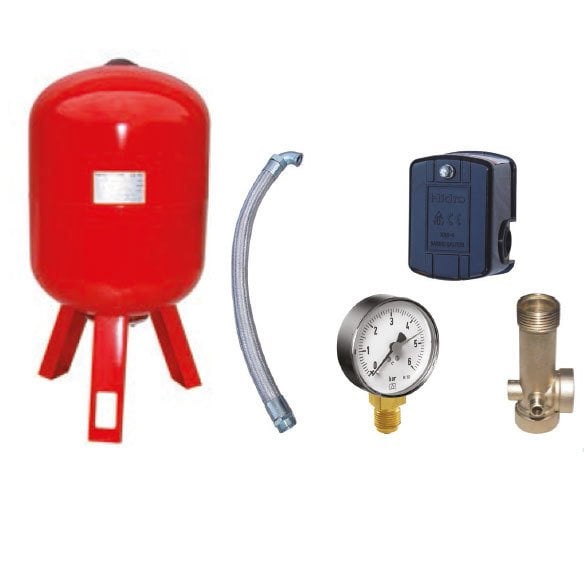 100 Litre Dikey Ayaklı Hidrofor Kiti, Hidrofor Bağlantı Takımı