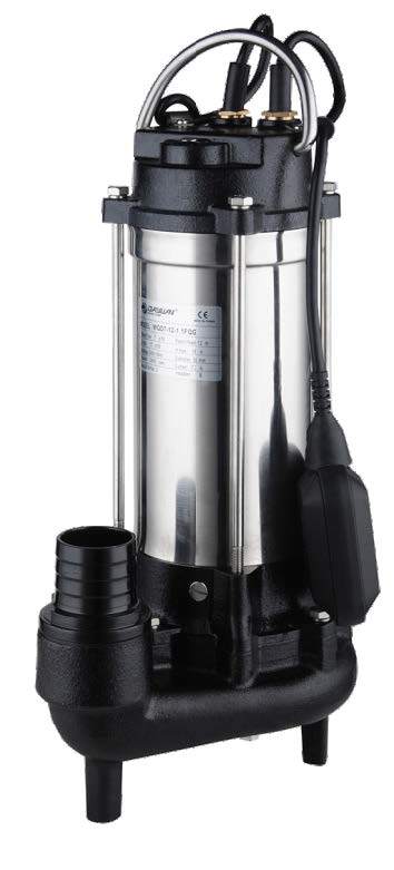 Winpo WNP 7-8 GR Flatörlü Kırıcılı Foseptik Drenaj Dalgıç Pompa 12 mss 11 m³/h Monofaze(220V)