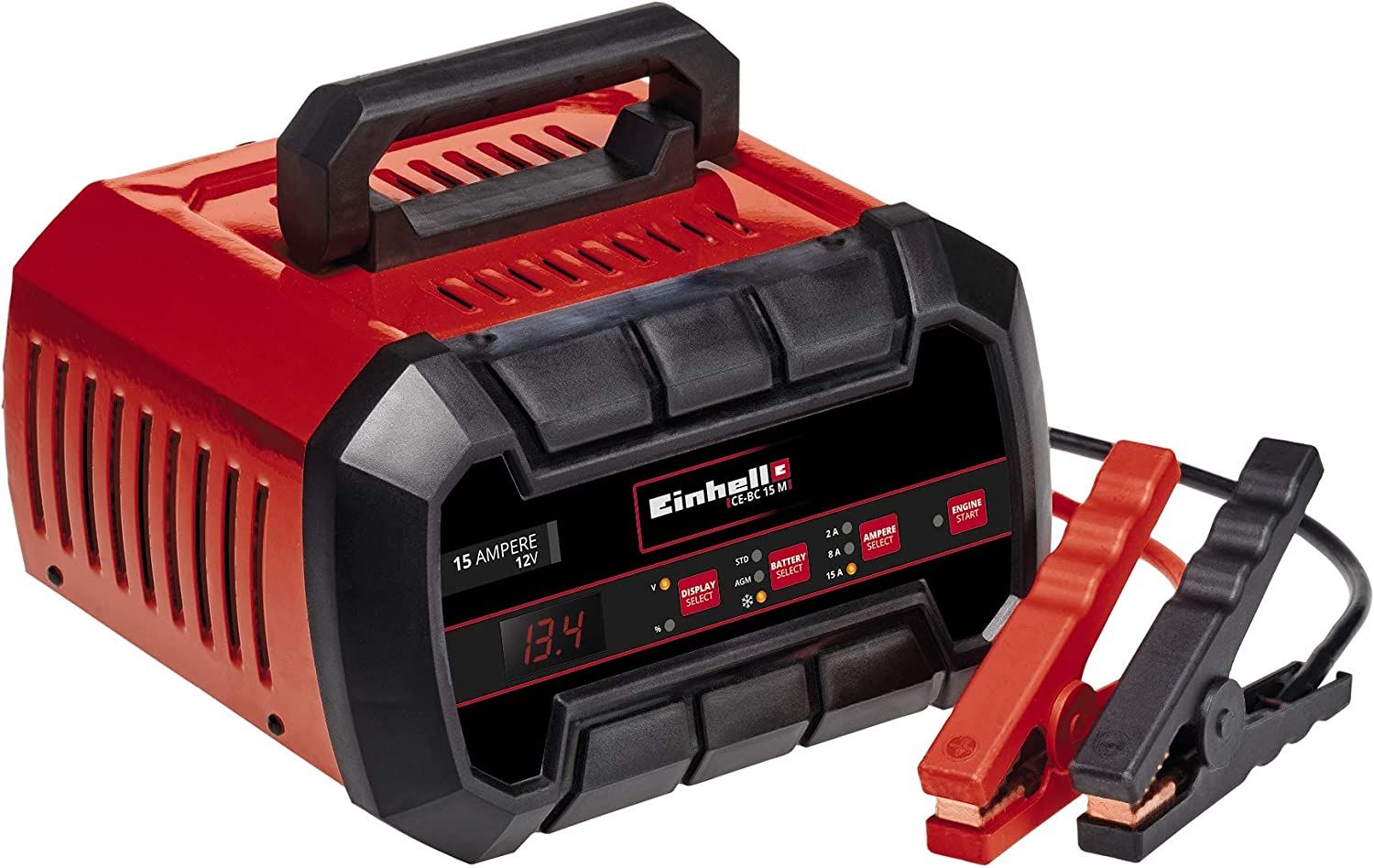 Einhell CE-BC 15M Akıllı Dijital Akü Takviye ve Şarj Cihazı 3-300 Ah 12 Volt 15 Amper