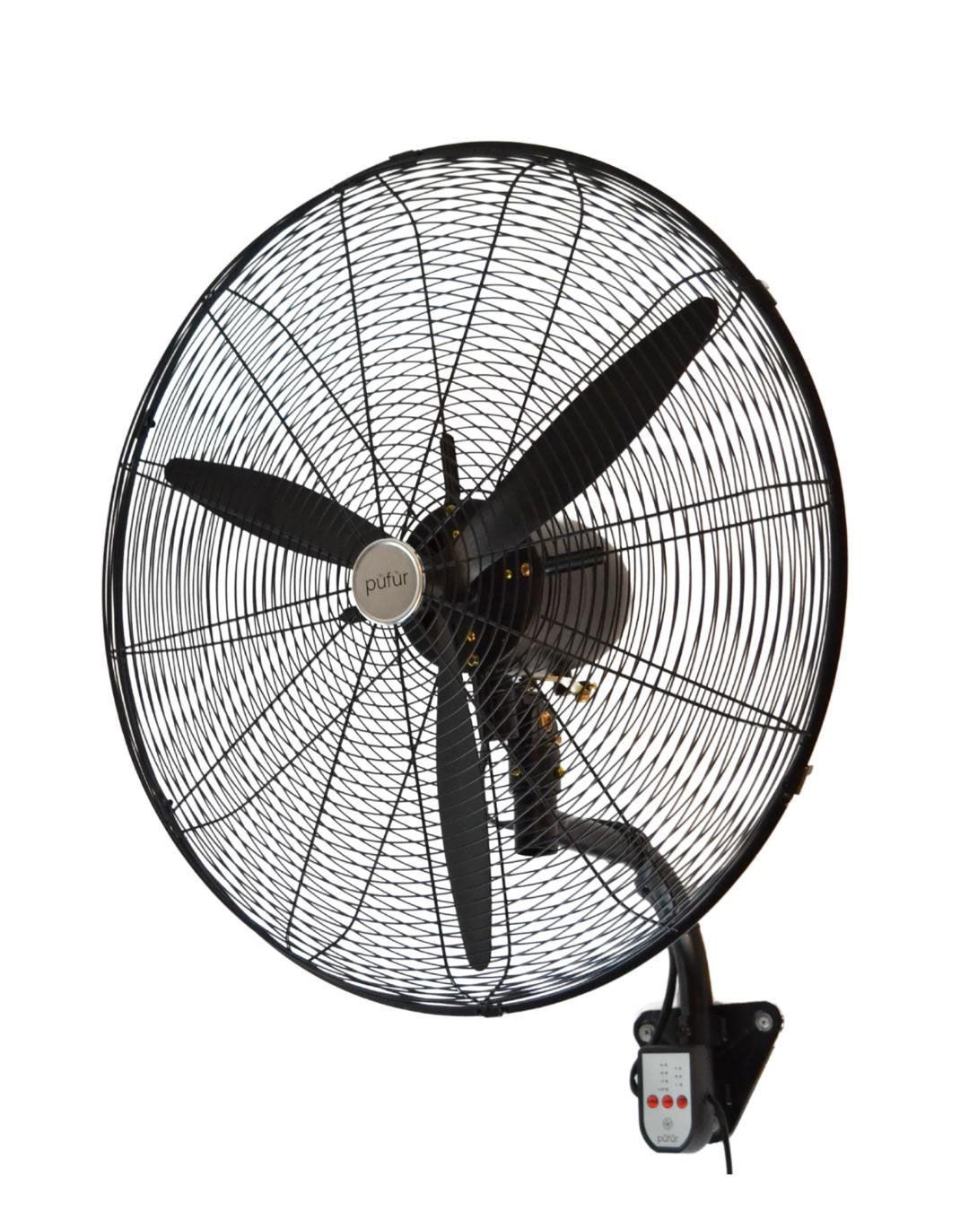 Püfür 2 ADET Kumandalı, Zaman Ayarlı Sanayi Duvar Tipi Endüstriyel Vantilatör 75 Cm