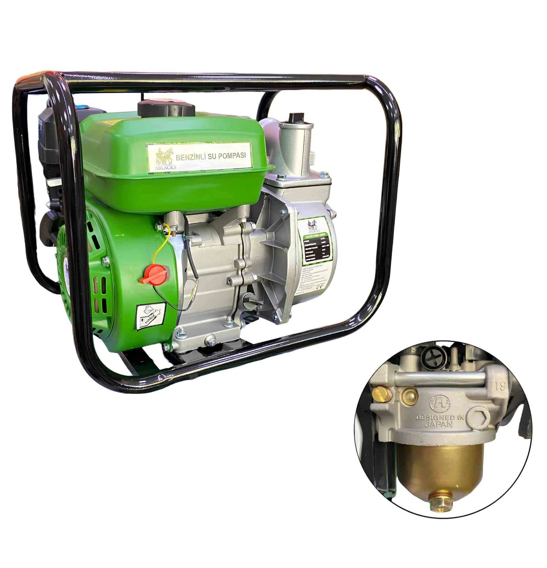 Ablacks 3 İnç Benzinli Su Pompası 6.5 Hp / 2.8 Bar / 700 Lt/Dk
