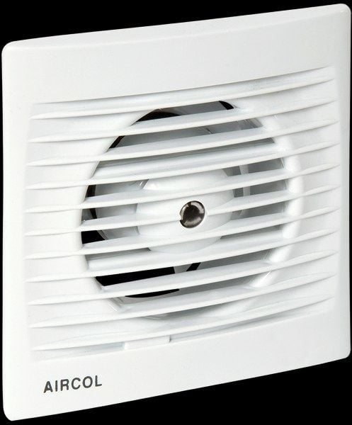 Aircol 100lük Sessiz, Dekoratif, Plastik Banyo Fanı / Aspiratörü 100 m³/h - Aircol 100
