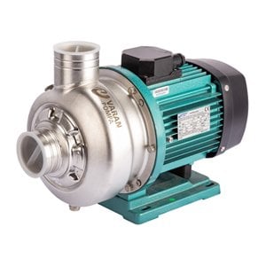 Varan DWK037T Açık Çarklı Komple Paslanmaz AISI 316 Santrifüj Pompa Trifaze 0.5 Hp 11 mss 5 m³/h