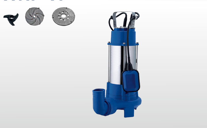Winpo V 1100 D (F) Flatörlü Bıçaklı Foseptik Drenaj Dalgıç Pompa 10mss 21m³/h Monofaze(220V)