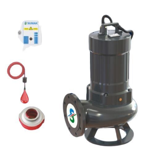 Sumak SDTV 75/4 Foseptik Dalgıç Pompa Trifaze 380V 7.5 Hp