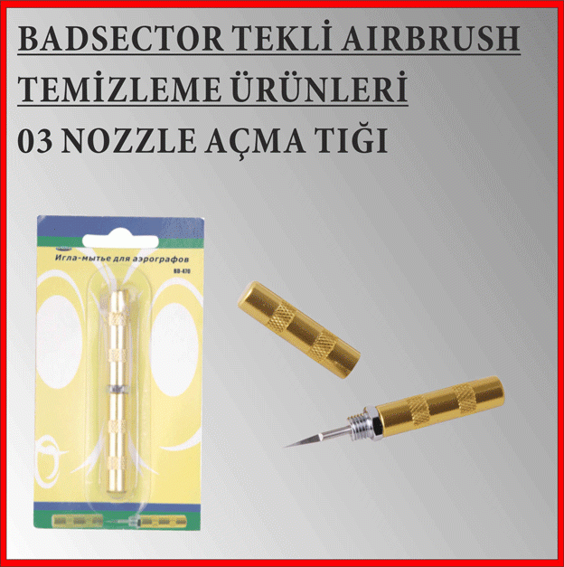 AIRBRUSH NOZZLE TIKANIKLIK AÇMA BIÇAĞI