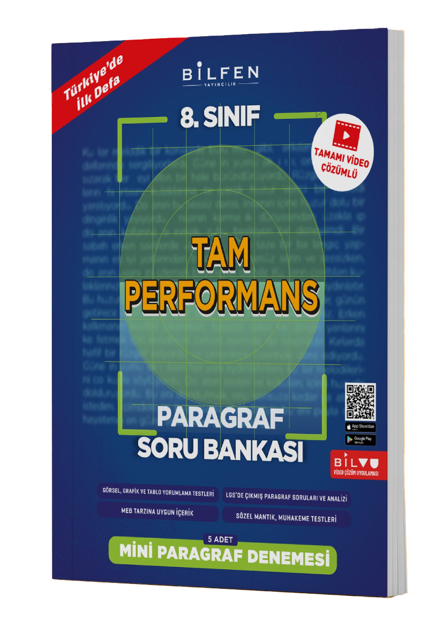 8. SINIF TAM PERFORMANS PARAGRAF SORU BANKASI