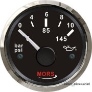 MORS Yağ Basınç Göstergesi 12V/24V 5 Bar, 10 Bar