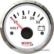 MORS Voltmetre Göstergesi,12V/24V 55mm