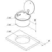 CAN Musluklu, Kapaklı Evye, Lavabo LR1751