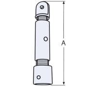 25mm, Bimini, Tente Boru Gerdirme, Ayarlayıcı