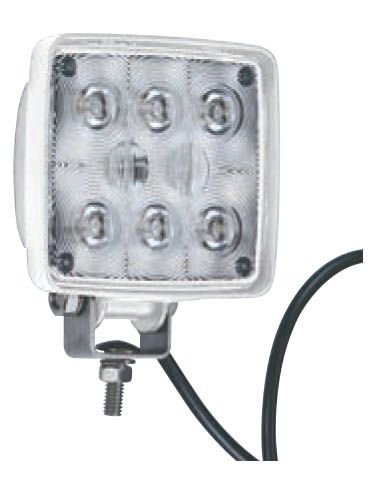 8 LED'li Kare Lamba 12-24V