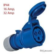 IP44 16 Amp. 32 Amp. Sahil Besleme Uzatma Prizi