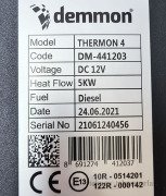 Demmon Thermon 4, 5000KW Dizel Kabin Isıtıcısı